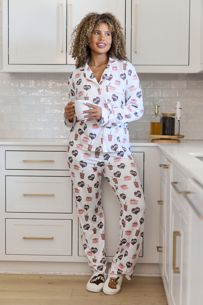 I Love Coffee Pajama Set