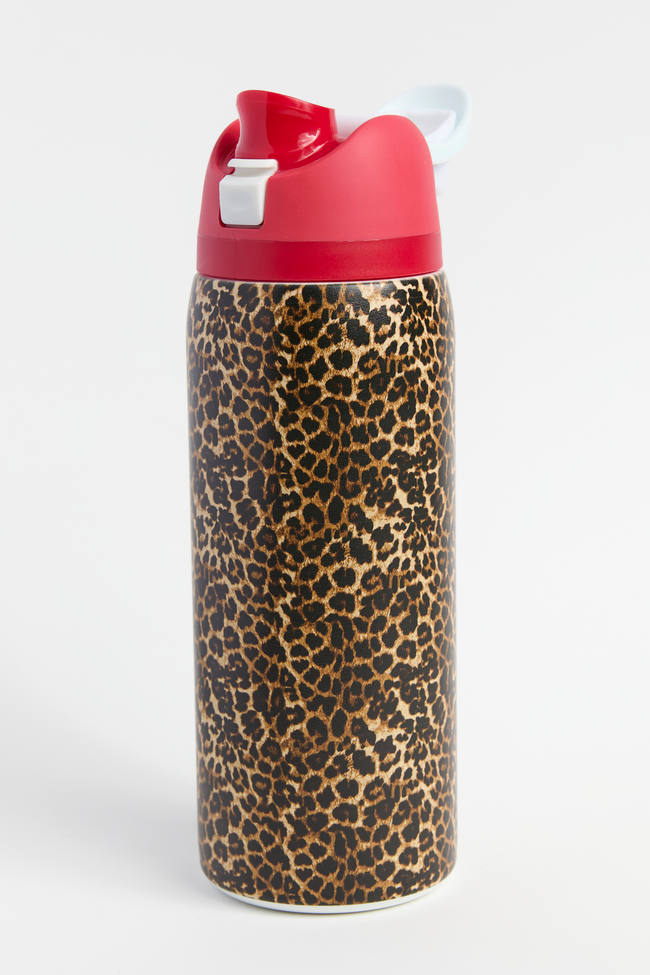 Leopard Print 32 Oz Water Bottle - Image 3