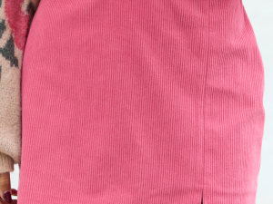 Jules Mauve Corduroy Mini Skirt