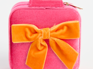 Azalia Orange Bow Jewelry Box