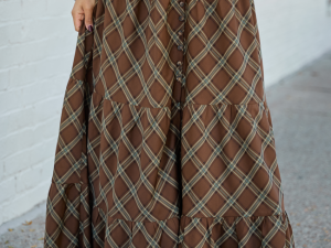 Cassidy Plaid Maxi Skirt