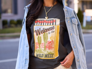 Western Matchbox Dark Grey Graphic Tee
