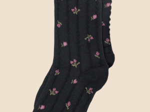Black Florette Socks FINAL SALE