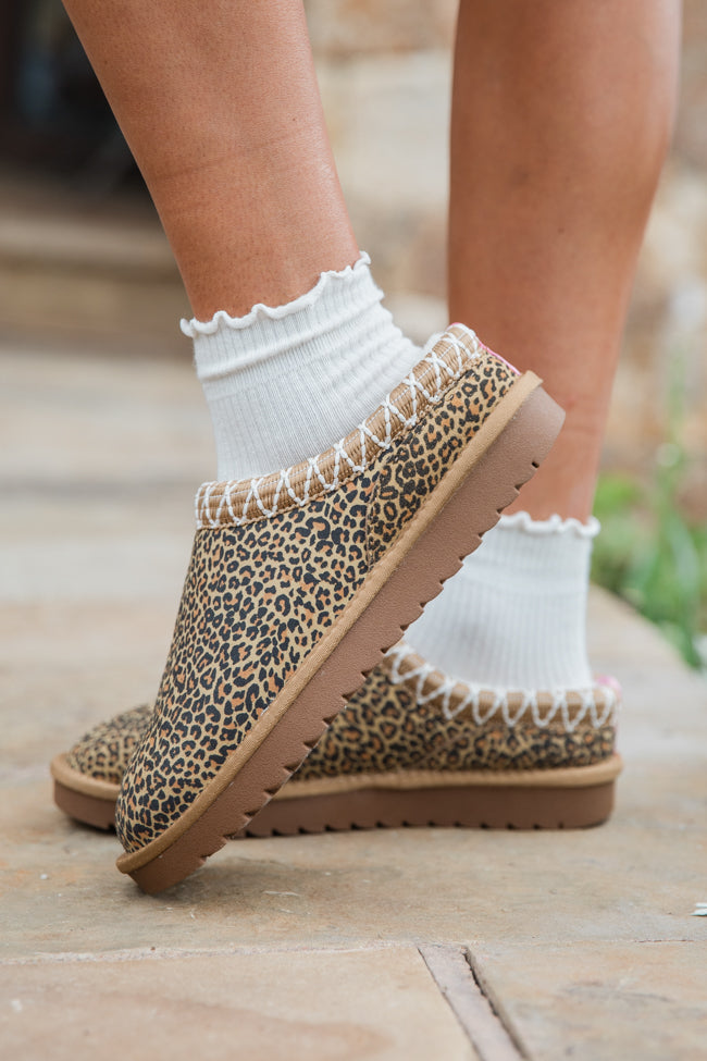Sydney Leopard Short Slip-On Booties FINAL SALE