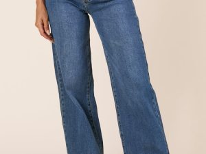 Kelsea Dark Wash Wide Leg Jeans
