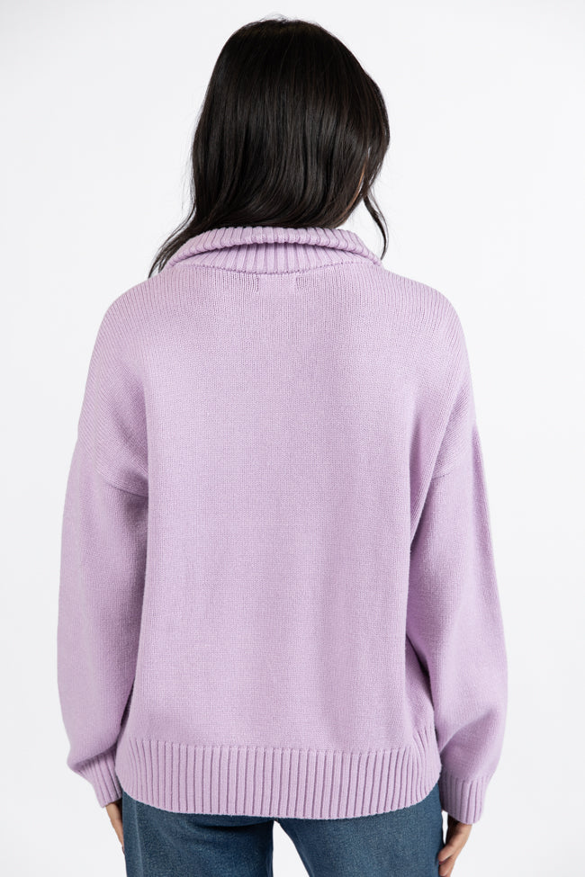 Roll With It Purple West Coast Quarter Zip Sweater FINAL SALE - Image 5