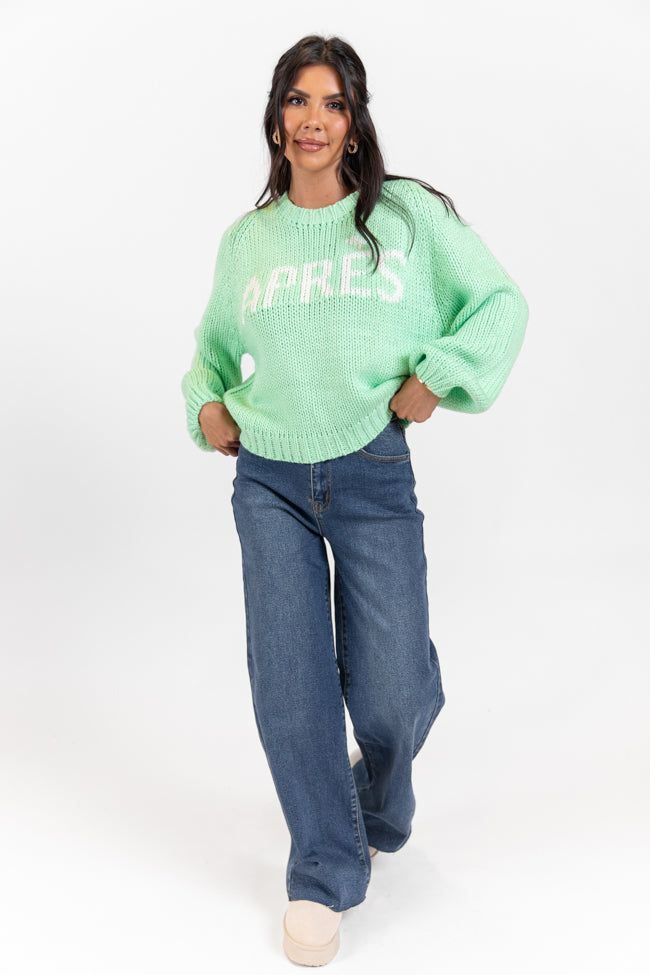 Apres Party Green Sweater - Image 2