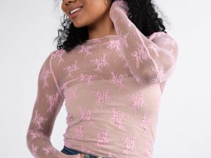 Speak Your Truth Pink Long Sleeve Layering Blouse FINAL SALE
