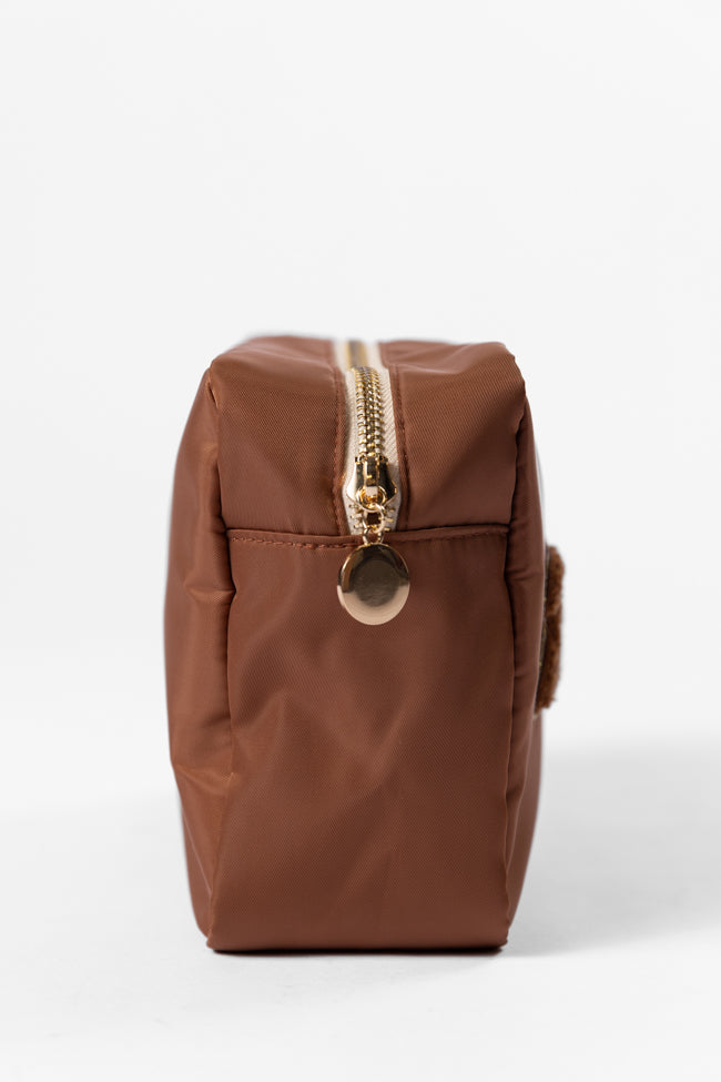 Brown Makeup Travel Pouch FINAL SALE - Image 2