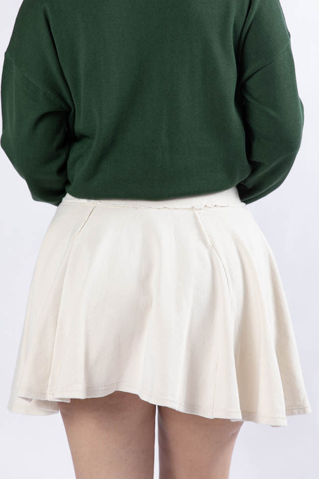 Where To Next Cream Knit Skort FINAL SALE - Image 4