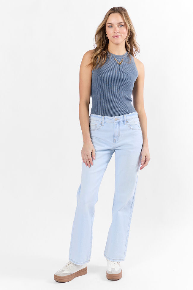 Taylor Light Wash Mid Rise Baggy Jeans FINAL SALE - Image 2
