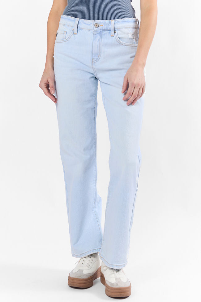 Taylor Light Wash Mid Rise Baggy Jeans FINAL SALE