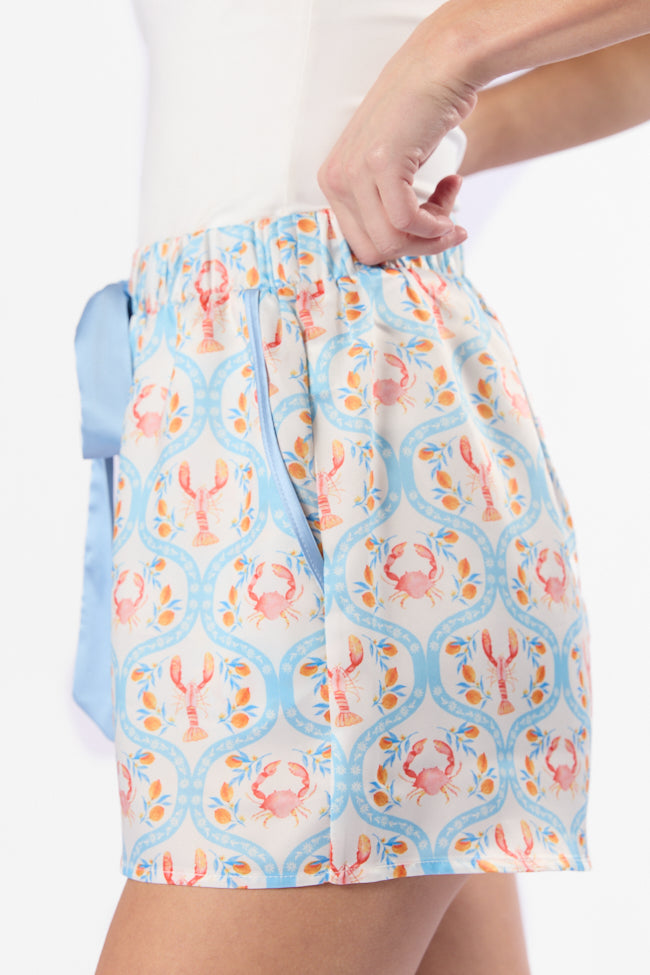 Rest Up In The Cutest Catch Satin Pajama Shorts FINAL SALE - Image 3