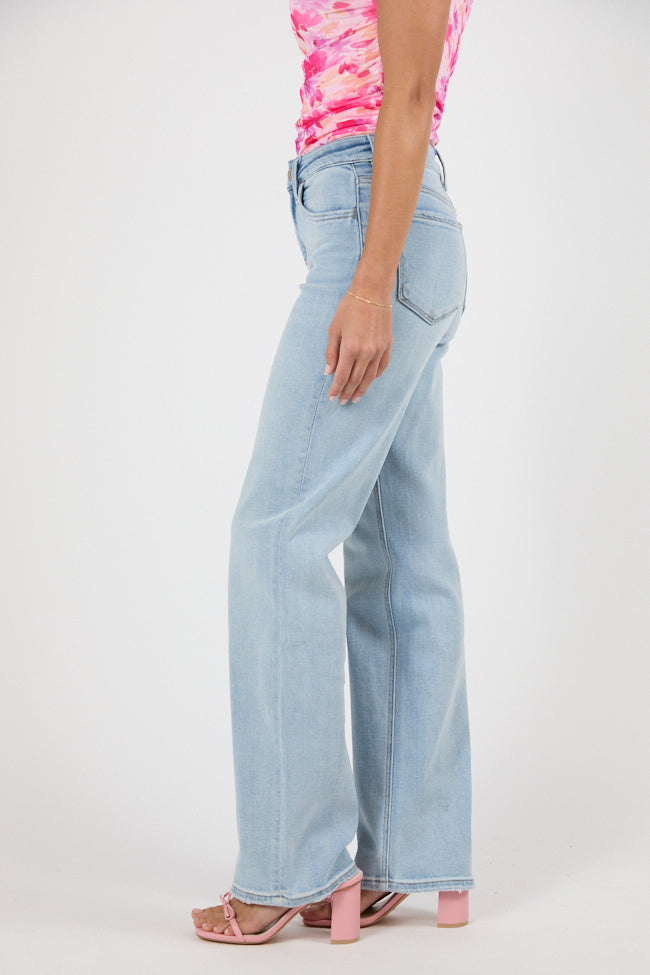 Kati Light Wash Slim Relaxed Stretch Jeans FINAL SALE - Image 3