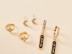 Celestial Gold Earring Set FINAL SALE