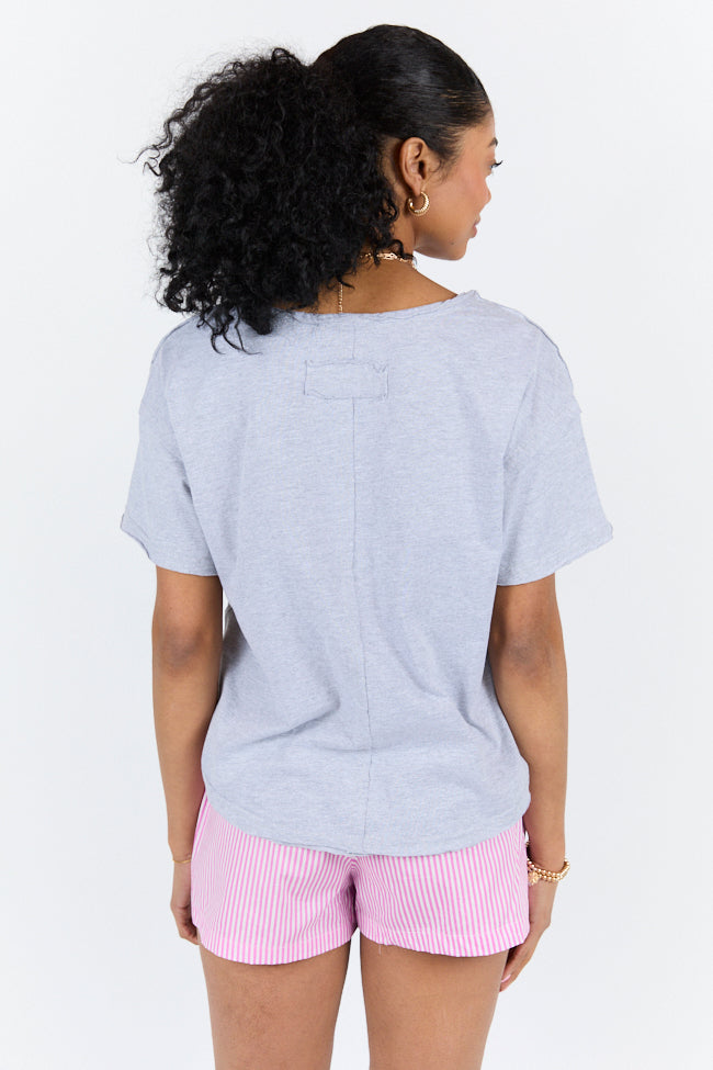 Firm Foundation Grey Scoop Neck Tee FINAL SALE - Image 4