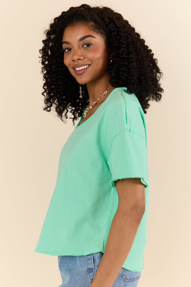 Firm Foundation Green Scoop Neck Tee FINAL SALE - Image 5