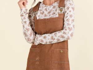 Anissa Brown Overall Dress
