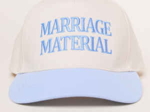 Marriage Material Blue Trucker Hat