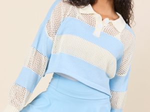 By The Rules Striped Knit Rugby Sweater FINAL SALE