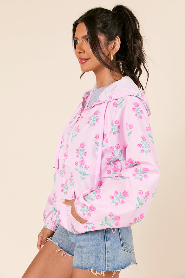 Delilah Pink Block Floral Pullover FINAL SALE - Image 5