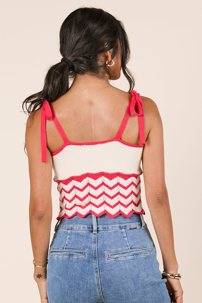 Ada Chevron Striped Knit Tank FINAL SALE - Image 6