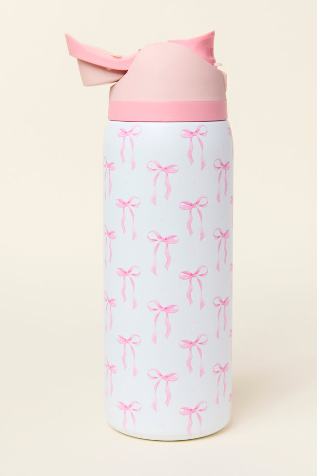 Pink Bow 32 Oz Water Bottle - Image 3