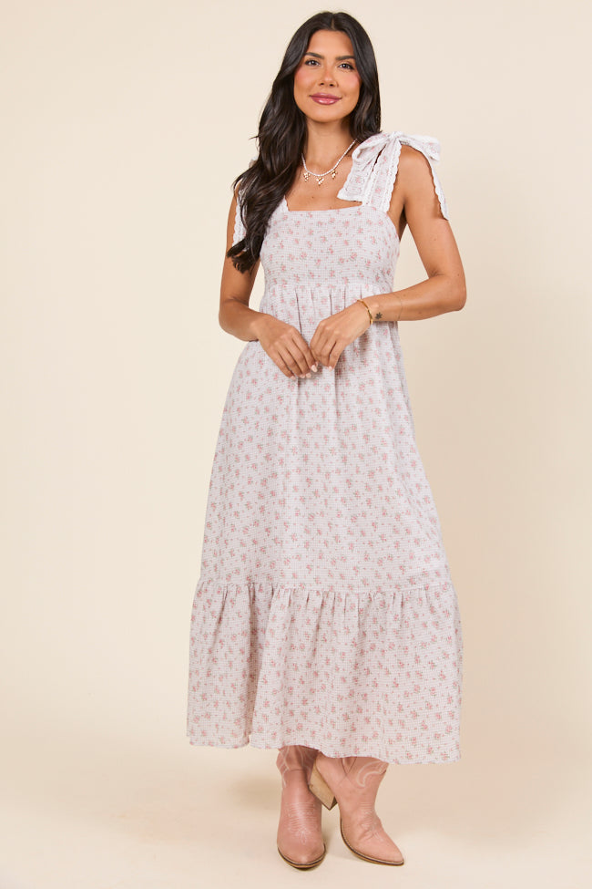 Joann Gingham Floral Maxi Dress - Image 2