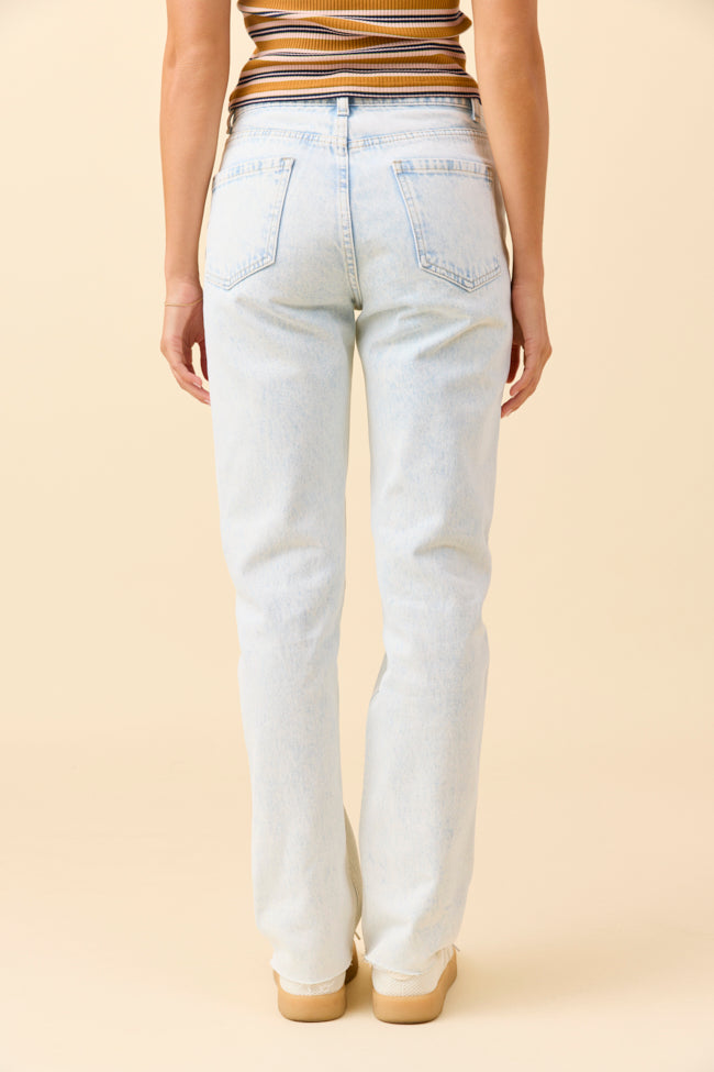 Elizabeth Light Wash Straight Leg Jeans FINAL SALE - Image 5