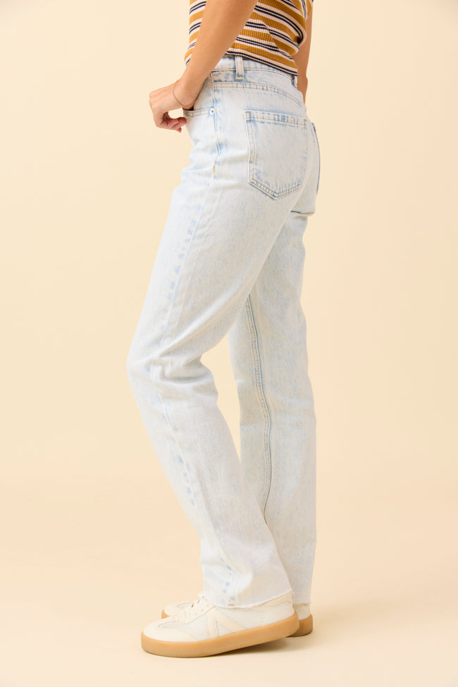 Elizabeth Light Wash Straight Leg Jeans FINAL SALE - Image 4