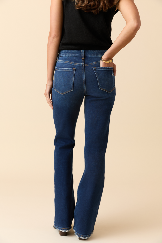 Delaney Dark Wash Relaxed Flare Jeans - Image 5