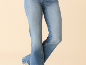 Sierra High Rise Slant Hem Flare Jeans