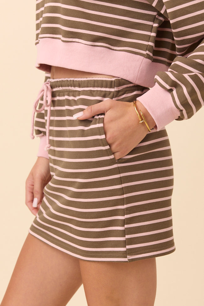 Alice Pink Striped Skirt - Image 4