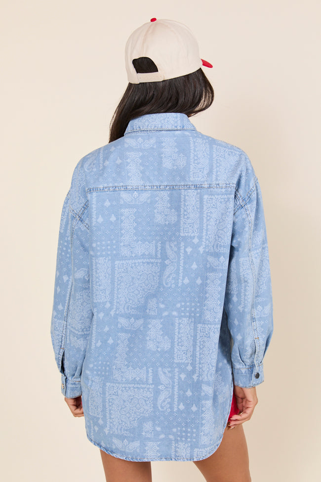 Born To Shine Bandana Chambray Shirt FINAL SALE - Image 5