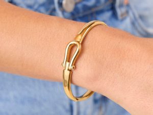 Hana Buckle Bangle Bracelet