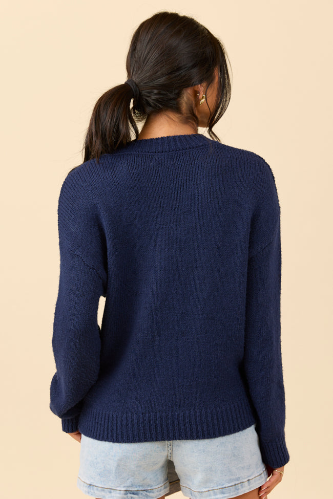 Tatum Go Sports Navy Blue Sweater FINAL SALE - Image 6