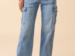 Annika Medium Wash Denim Utility Jeans