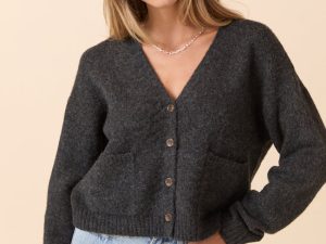 Kathryn Black Long Sleeve Cardigan