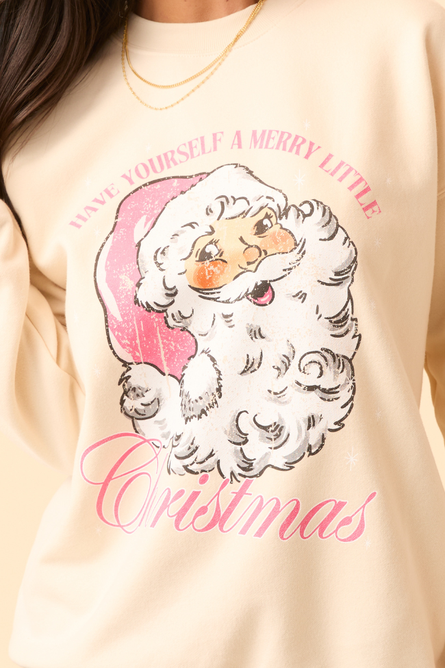 Vintage Santa Cream Graphic Sweatshirt - Image 6