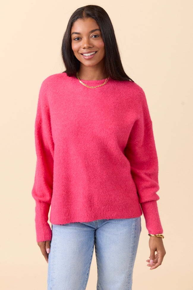 Flora Red Oversized Pullover FINAL SALE - Image 6