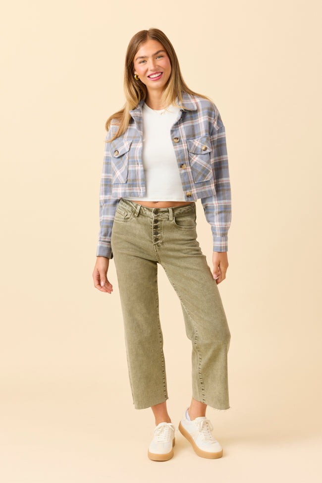 Malia Martini Green High Rise Wide Leg Jeans - Image 2