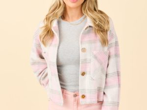 Gretchen Pink Plaid Jacket FINAL SALE