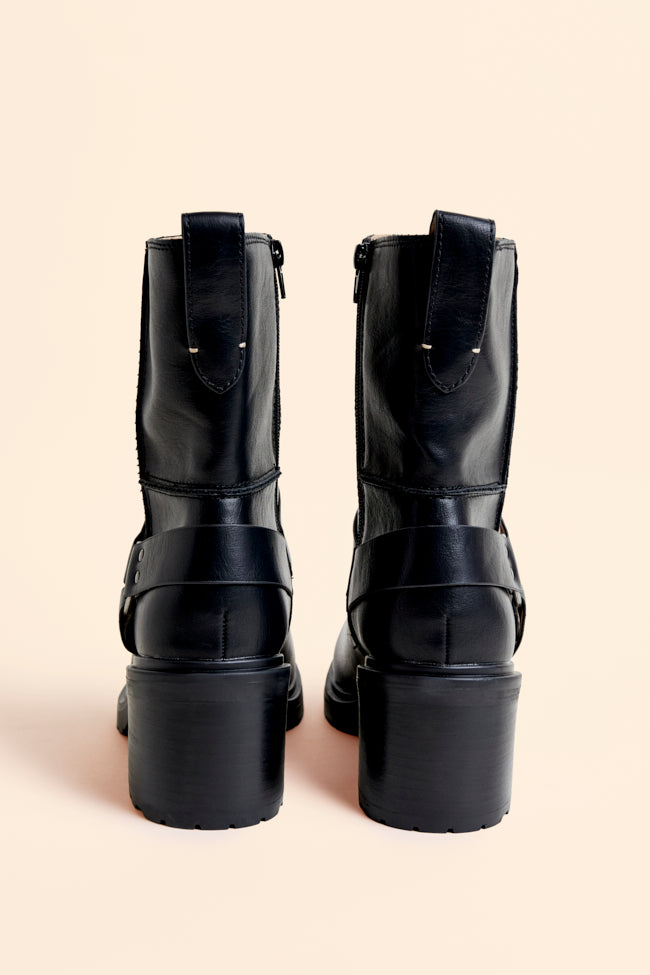Clyde Black Moto Boots - Image 5