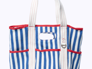 Ty Blue Varsity Stripe Tote
