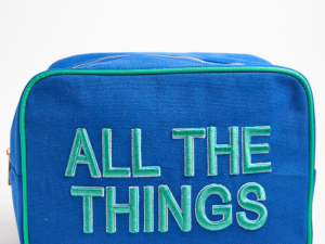 All The Things Blue Cosmetic Bag