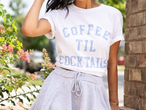 Where To Next Grey Knit Skort FINAL SALE