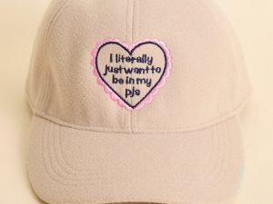 Literally Just Want To Be In My Pjs Beige Baseball Cap