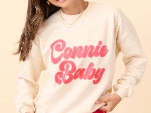 Connie Baby Cream Graphic Sweatshirt