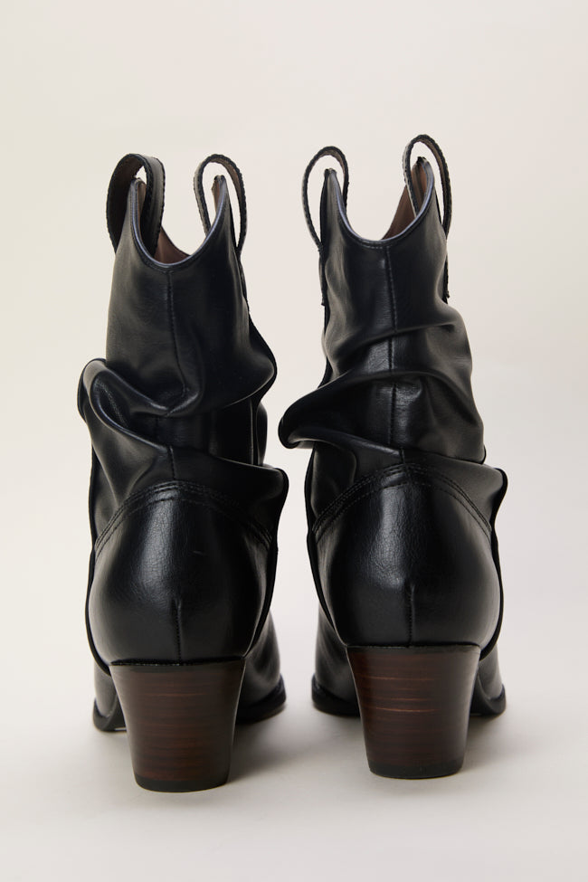 Heather Black Slouch Boots Emily Fauver X Pink Lily - Image 6