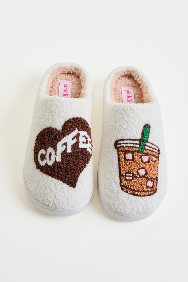 Cozi Coffee Sherpa Slippers - Image 2